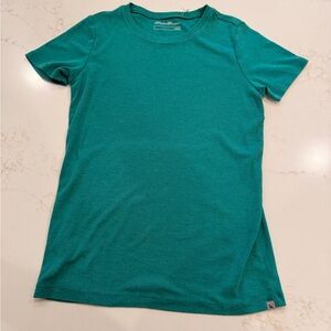 Eddie Bauer Women's Teal Green Short Sleeve Crew Tee